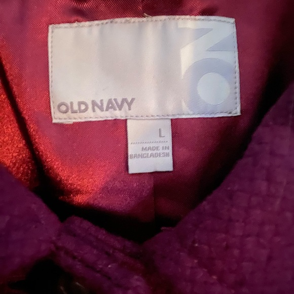 old navy , purple , women’s wool coat - Picture 1 of 2
